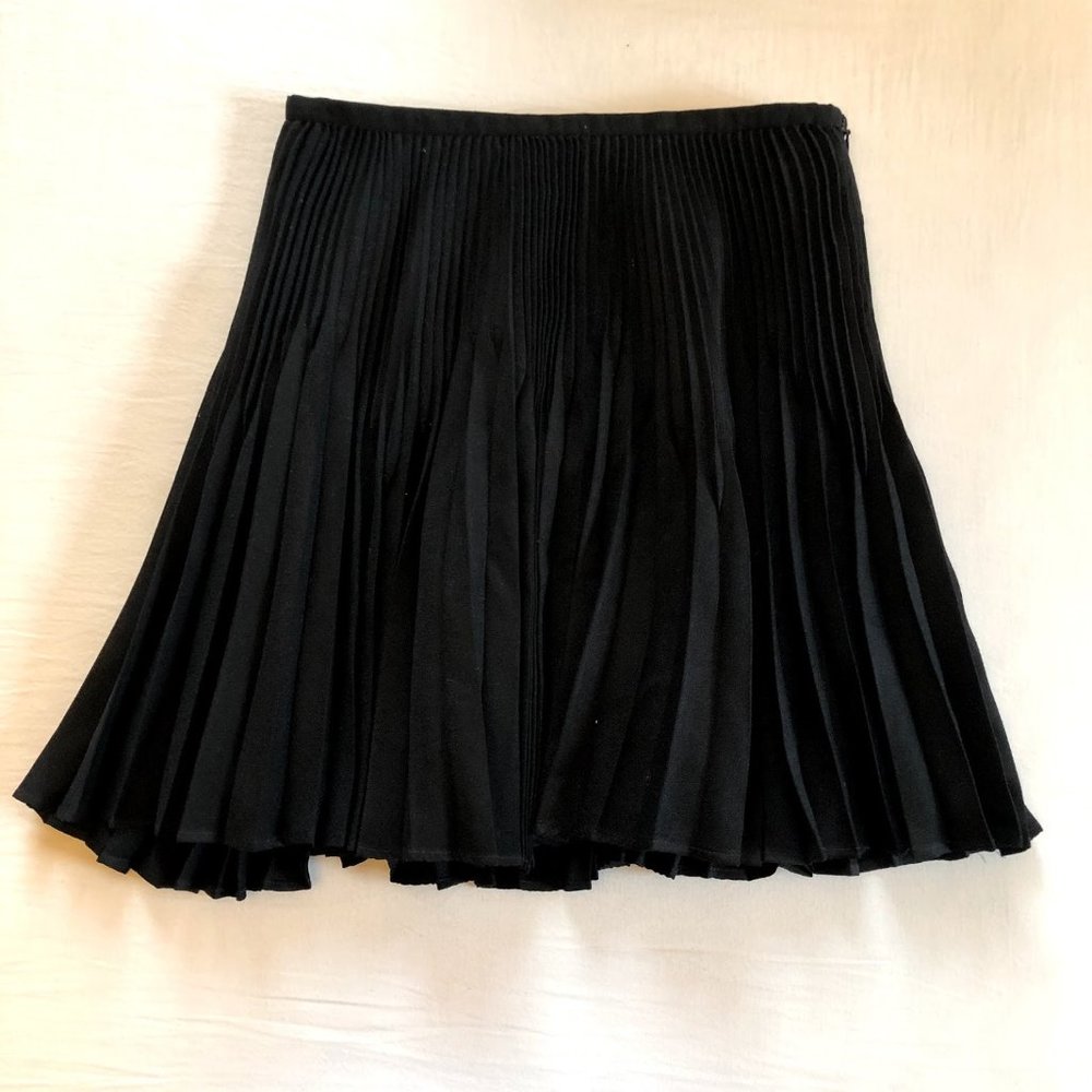 French Connection Black Pleated Skirt
